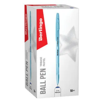 Berlingo, pero guličkové, modré, 50ks, 0.7mm, Tribase pastel Berlingo, pero guličkové, modré, 50ks, 0.7mm, Tribase pastel