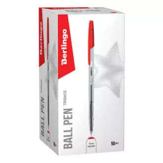 Berlingo, pero guličkové, červené, 50ks, 1mm, Tribase Berlingo, pero guličkové, červené, 50ks, 1mm, Tribase