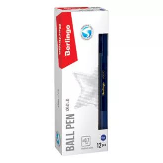 Berlingo, pero guličkové, modré, 12ks, 0.7mm, XGOLD Berlingo, pero guličkové, modré, 12ks, 0.7mm, XGOLD
