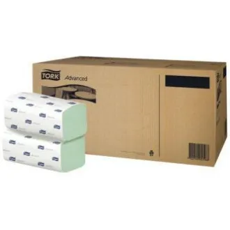 Papierový ubrúsok ZZ, 248 x 230mm, zelený, 3750ks, dvojvrstvový Papierový ubrúsok ZZ, 248 x 230mm, zelený, 3750ks, dvojvrstvový