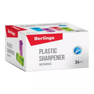 Berlingo, strúhadlo jednoduché NeonBox, color, 24ks