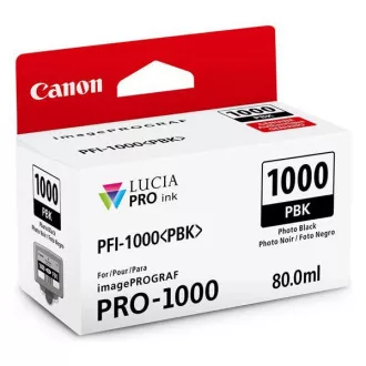 Farba do tlačiarne Canon PFI-1000 (0546C001) - cartridge, photoblack (fotočierna) Farba do tlačiarne Canon PFI-1000 (0546C001) - cartridge, photoblack (fotočierna)