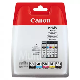 Farba do tlačiarne Canon PGI-580, CLI-581 (2078C005) - cartridge, black + color (čierna + farebná)