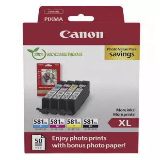 Farba do tlačiarne Canon CLI-581-XL (5437C004) - cartridge, black + color (čierna + farebná)