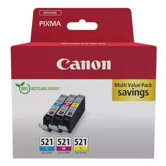 Farba do tlačiarne Canon CLI-521 (2934B015) - cartridge, color (farebná) multipack