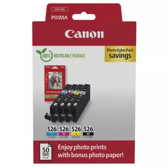 Farba do tlačiarne Canon CLI-526 (4540B019) - cartridge, black + color (čierna + farebná)