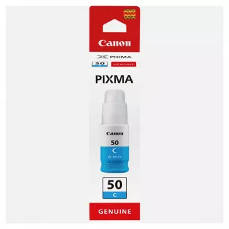Farba do tlačiarne Canon GI-50 (3403C001) - cartridge, cyan (azúrová)