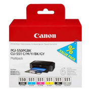 Farba do tlačiarne Canon PGI-550, CLI-551 (6496B005) - cartridge, black + color (čierna + farebná)