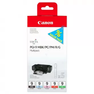 Farba do tlačiarne Canon PGI-9 (1033B013) - cartridge, black + color (čierna + farebná) multipack