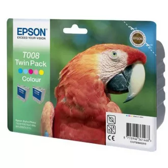 Farba do tlačiarne Epson T0084 (C13T00840310) - cartridge, color (farebná) 2ks Farba do tlačiarne Epson T0084 (C13T00840310) - cartridge, color (farebná) 2ks