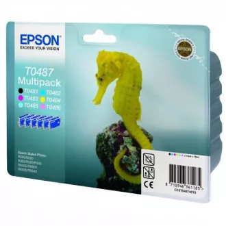Farba do tlačiarne Epson T0487 (C13T04874010) - cartridge, black + color (čierna + farebná) multipack