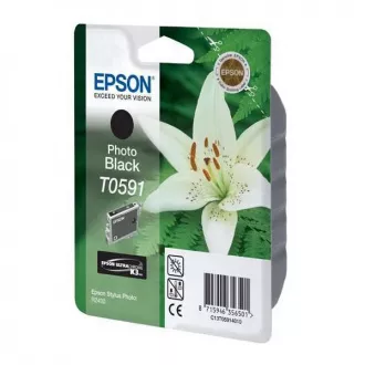 Farba do tlačiarne Epson T0591 (C13T05914010) - cartridge, photoblack (fotočierna) Farba do tlačiarne Epson T0591 (C13T05914010) - cartridge, photoblack (fotočierna)