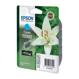 Farba do tlačiarne Epson T0592 (C13T05924010) - cartridge, cyan (azúrová) Farba do tlačiarne Epson T0592 (C13T05924010) - cartridge, cyan (azúrová)