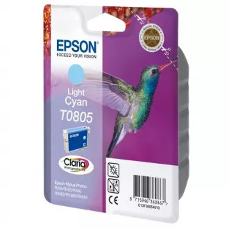 Farba do tlačiarne Epson T0805 (C13T08054011) - cartridge, light cyan (svetlo azúrová)