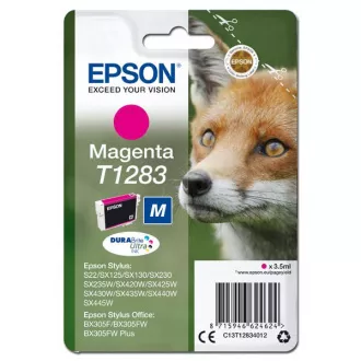 Farba do tlačiarne Epson T1283 (C13T12834012) - cartridge, magenta (purpurová) Farba do tlačiarne Epson T1283 (C13T12834012) - cartridge, magenta (purpurová)