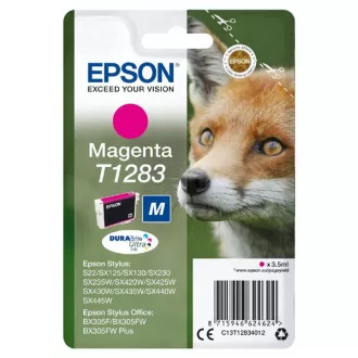 Farba do tlačiarne Epson T1283 (C13T12834022) - cartridge, magenta (purpurová) Farba do tlačiarne Epson T1283 (C13T12834022) - cartridge, magenta (purpurová)
