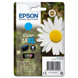 Farba do tlačiarne Epson T1812 (C13T18124012) - cartridge, cyan (azúrová)