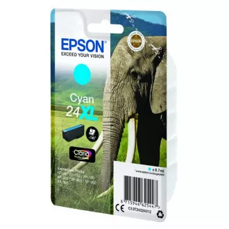 Farba do tlačiarne Epson T2432 (C13T24324012) - cartridge, cyan (azúrová)
