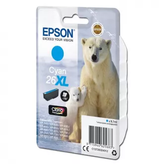 Farba do tlačiarne Epson T2632 (C13T26324012) - cartridge, cyan (azúrová)