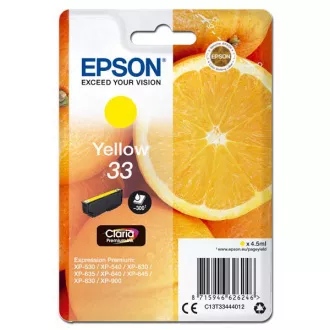 Farba do tlačiarne Epson T3344 (C13T33444012) - cartridge, yellow (žltá) Farba do tlačiarne Epson T3344 (C13T33444012) - cartridge, yellow (žltá)