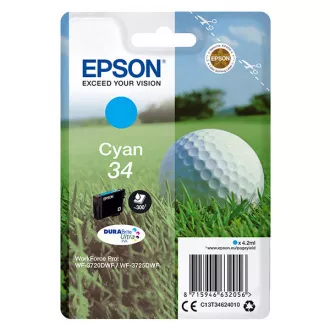 Farba do tlačiarne Epson T3462 (C13T34624010) - cartridge, cyan (azúrová)