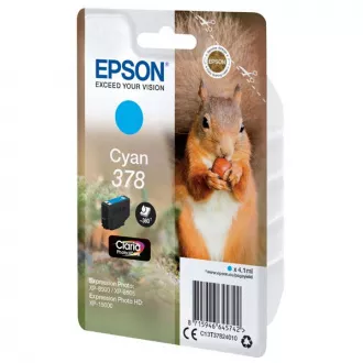 Farba do tlačiarne Epson T3782 (C13T37824010) - cartridge, cyan (azúrová)