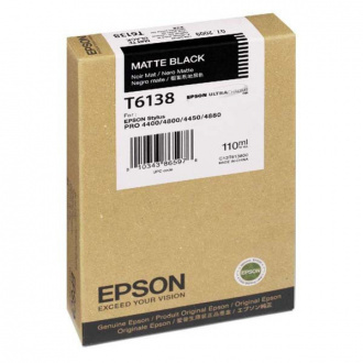 Epson T6138 (C13T613800) - cartridge, matt black (matne čierna)