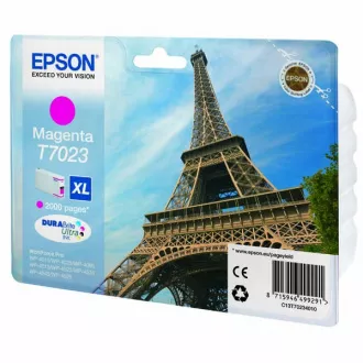 Farba do tlačiarne Epson T7023 (C13T70234010) - cartridge, magenta (purpurová) Farba do tlačiarne Epson T7023 (C13T70234010) - cartridge, magenta (purpurová)