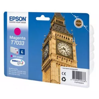 Farba do tlačiarne Epson T7033 (C13T70334010) - cartridge, magenta (purpurová) Farba do tlačiarne Epson T7033 (C13T70334010) - cartridge, magenta (purpurová)