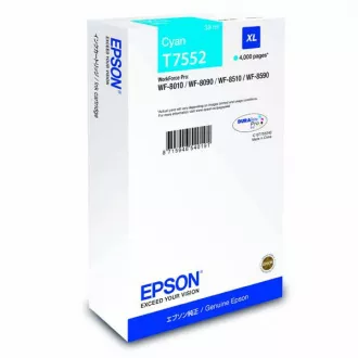 Farba do tlačiarne Epson T7552 (C13T755240) - cartridge, cyan (azúrová)