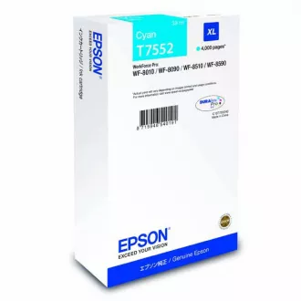 Farba do tlačiarne Epson T7552 (C13T755240) - cartridge, cyan (azúrová) Farba do tlačiarne Epson T7552 (C13T755240) - cartridge, cyan (azúrová)