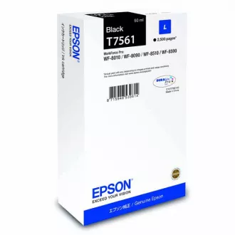 Farba do tlačiarne Epson T7561 (C13T756140) - cartridge, black (čierna) Farba do tlačiarne Epson T7561 (C13T756140) - cartridge, black (čierna)