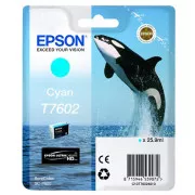 Farba do tlačiarne Epson T7602 (C13T76024010) - cartridge, cyan (azúrová)