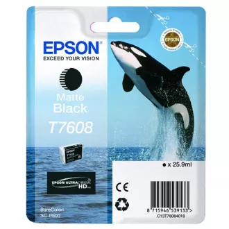 Farba do tlačiarne Epson T7608 (C13T76084010) - cartridge, matt black (matne čierna)