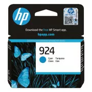 Farba do tlačiarne HP 924 (4K0U3NE#CE1) - cartridge, cyan (azúrová)
