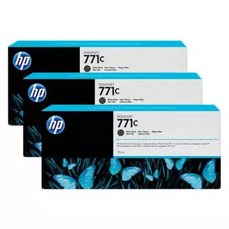 Farba do tlačiarne HP 771C (B6Y31A) - cartridge, matt black (matne čierna) 3ks Farba do tlačiarne HP 771C (B6Y31A) - cartridge, matt black (matne čierna) 3ks