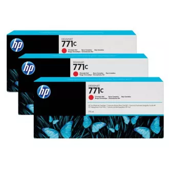 Farba do tlačiarne HP 771C (B6Y32A) - cartridge, red (červená) 3ks Farba do tlačiarne HP 771C (B6Y32A) - cartridge, red (červená) 3ks