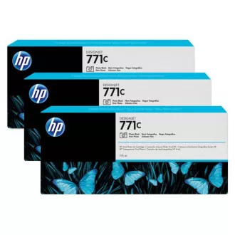 Farba do tlačiarne HP 771C (B6Y37A) - cartridge, photoblack (fotočierna) 3ks