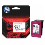 Farba do tlačiarne HP 651 (C2P11AE) - cartridge, color (farebná)