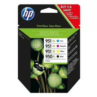 Farba do tlačiarne HP 950-XL + 951-XL (C2P43AE#301) - cartridge, black + color (čierna + farebná)