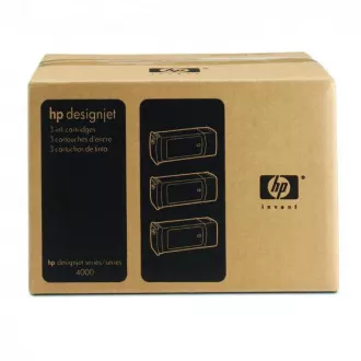 Farba do tlačiarne HP 90 (C5083A) - cartridge, cyan (azúrová) 3ks