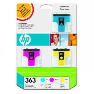 Farba do tlačiarne HP 363 (CB333EE) - cartridge, color (farebná) 3ks