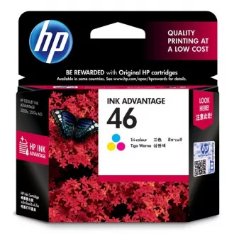 Farba do tlačiarne HP 46 (CZ638AE) - cartridge, color (farebná)