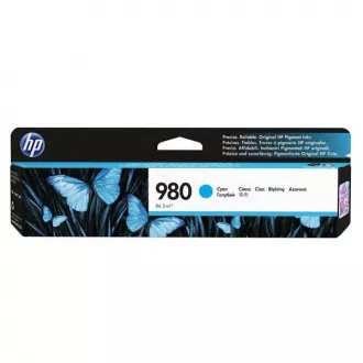 Farba do tlačiarne HP 980 (D8J07A) - cartridge, cyan (azúrová)