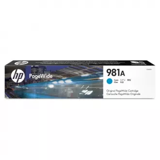 Farba do tlačiarne HP 981A (J3M68A) - cartridge, cyan (azúrová)