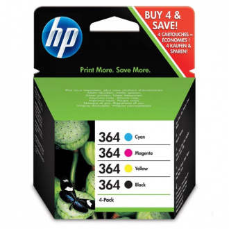 HP 364 (N9J73AE) - cartridge, black + color (čierna + farebná)
