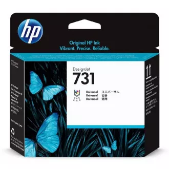 HP 731 (P2V27A) - tlačová hlava, black (čierna)