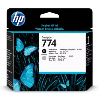 HP 774 (P2W00A) - tlačová hlava, light gray (svetlo sivá)