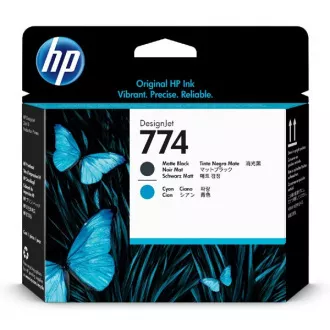 HP 774 (P2W01A) - tlačová hlava, cyan (azúrová)