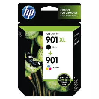 Farba do tlačiarne HP 901 (SD519AE) - cartridge, black + color (čierna + farebná)